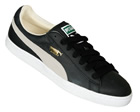 Puma Basket Classic Black/White Leather Trainers