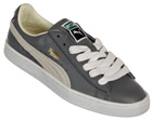 Puma Basket Classic Grey/White Leather Trainers