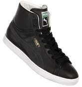 Puma Basket Classic Mid Black/White Leather