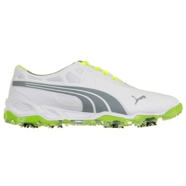 BioFUSION Golf Shoes White/Tradewinds/Fluro