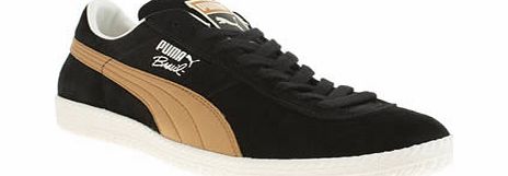 Puma Black Brazil Football Vintage Trainers