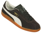 Puma Bluebird Brown/White Suede Trainers