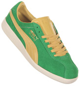 Puma Bluebird Green/Yellow Suede Trainers