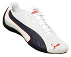 Puma Drift Cat II White/Navy Leather Trainers