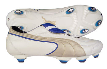 Puma Football Boots Puma King Exec SG Football Boots White/Gold