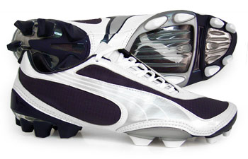 Puma Football Boots Puma V1-08 FG Football Boots Navy/Silver