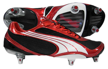 Puma Football Boots Puma V1-08 SG Football Boots Blk / Red/ White