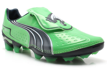  Puma V1.11 FG Football Boots Green/Navy