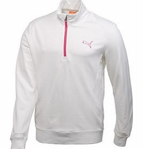 Puma Golf Mens Solid 1/4 Zip Popover Fleece