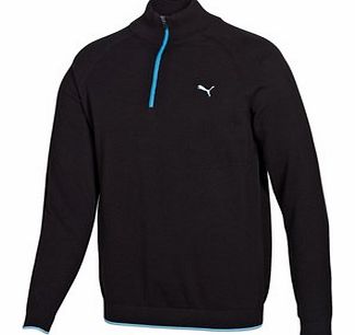 Mens Solid 1/4 Zip Sweater