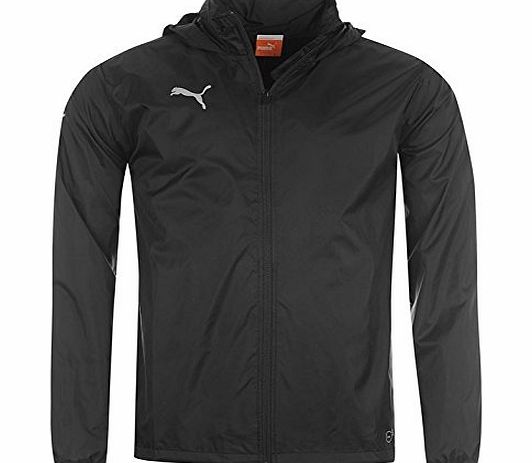 Puma Kids Essentials Rain Jacket Juniors Black/Grey 13 (XLB)