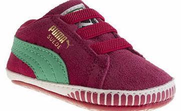 Puma kids puma pink suede classic girls baby