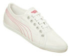 Ladies Puma Crete Pique White Material Trainers