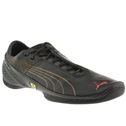 Puma Male Future Cat Uni Sf Leather Upper Fashion Trainers in Black, White and Beige