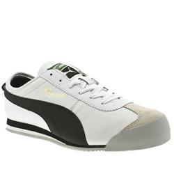 Puma Male Puma Roma 68 Leather Upper Fashion Trainers in White and Black