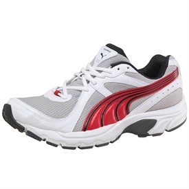 Puma Mens Kuris Running Shoes White/Red/Black