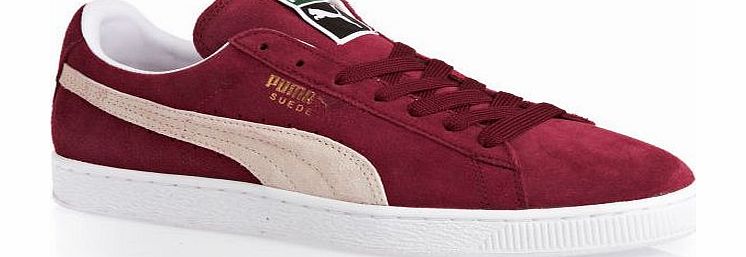 Puma Mens Puma Suede Classic Trainers - Cabernet-White