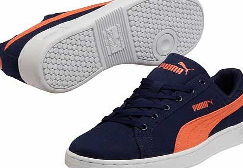 Puma Navy and Orange Trainer - Size 5.5