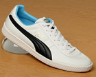 Puma Pele 76 White/Navy Leather Trainers