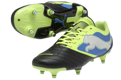 Puma Powercat 3 SG Football Boots Black/Fluo