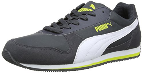  Mens Fieldsprint Suede Nylon Trainers Dark Shadow/White 9 UK, 43 EU