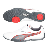 Puma Ryu V Trainers - White/Steel Grey/Red/Dark