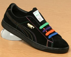 Puma Suede Colours Black Suede Trainers