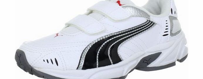 Puma Unisex - Children Xenon Trainer V Jr Trainers 185698 White-Black-Pu 5 UK