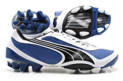 Puma V1-08 FG Football Boots Royal/White/Black