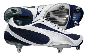 Puma V1-08 SG Football Boots Navy / Silver / White