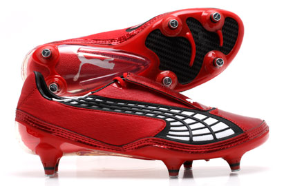 Puma V1-10 SG Football Boots Puma Red/White/Black