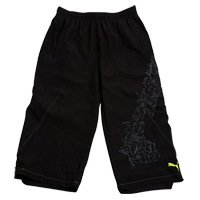 V3 08 Tricks 5/8 Pants - Black/Fluo Yellow.