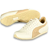 Puma Womens Morpheaus Trainer - White/Latte Brown.