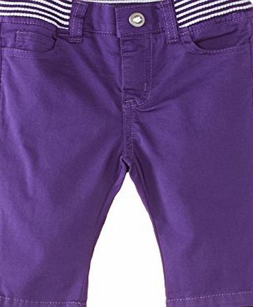 Pumpkin Patch Girls Rib Waist Capri Trousers, Royal Purple, 4 Years