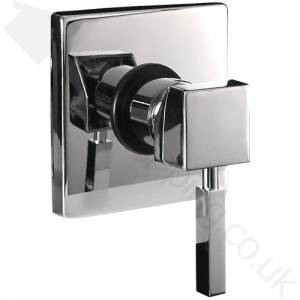 Square Chrome Manual Shower Valve Single