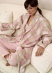 Argyll check long robe