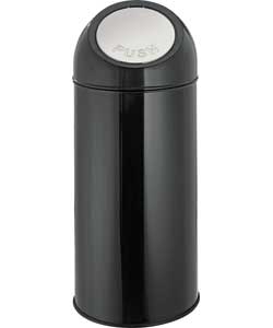 Push Top 45 Litre Bin- Black