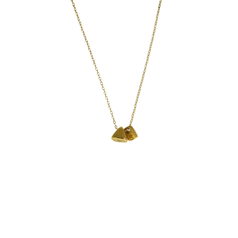 pyramid Pendant - Yellow Gold