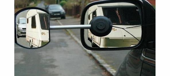 Pyramid Suck-It-amp;-See Caravan Towing Mirror Flat