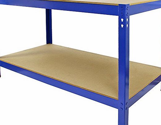 Q-Rax Garage Heavy Duty Steel Shed/Metal DIY Workbench, Blue