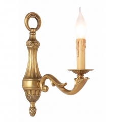 Chelsea Single Arm Antique Brass Wall Light