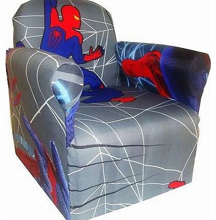 SPIDER MAN CHILDRENS BRANDED CARTOON CHARACTER ARMCHAIR CHAIR BEDROOM PLAYROOM KIDS SEAT