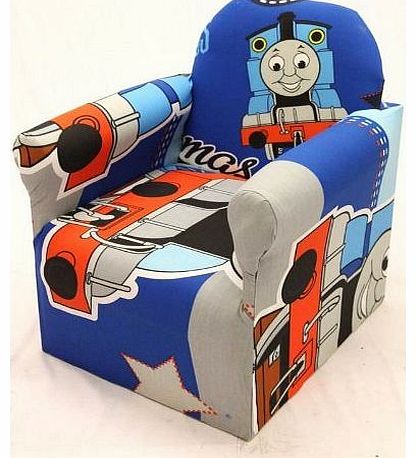 QUICKFABRICS THOMAS THE TANK ENGINE CHILDRENS BRANDED CARTOON CHARACTER ARMCHAIR CHAIR BEDROOM PLAYROOM KIDS SEAT