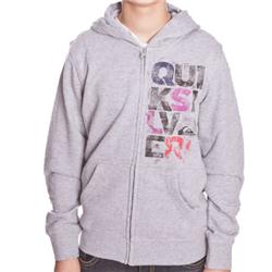 Quiksilver Boys Boilers Marle Zip Hoody - Light Gr