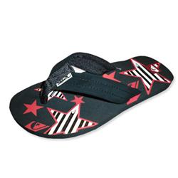 Boys Little Stars B Flip Flops - Black