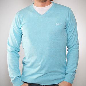 Cayucos V Neck jumper - Ice Breaker