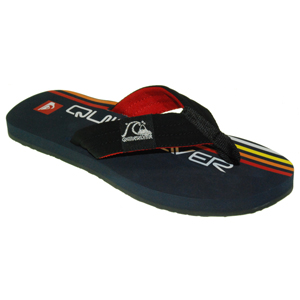 Mens Quiksilver Retrolio Flip Flops. Navy