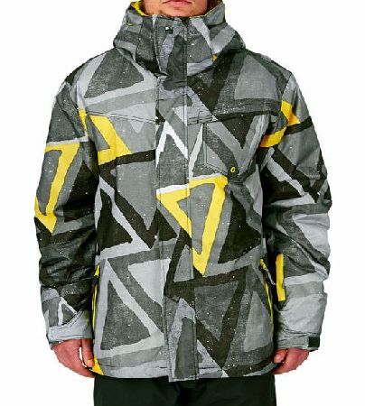 Quiksilver Mens Quiksilver Mission Printed 10k Snow Jacket