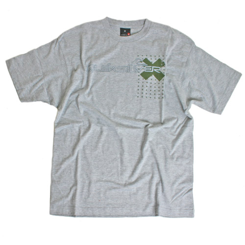 Mens Quiksilver Omnicross Ss Tee Hrey Heather