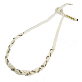 Rachel Leigh Cream Suede Braided Headband/ Wrist